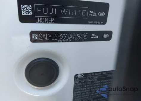 2018 Land Rover Range Rover Velar P250 Se R-Dynamic from USA, damaged, VIN SALYL2RXXJA728435